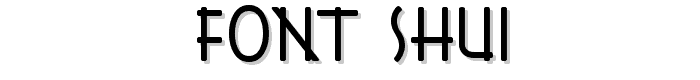 Font Shui font